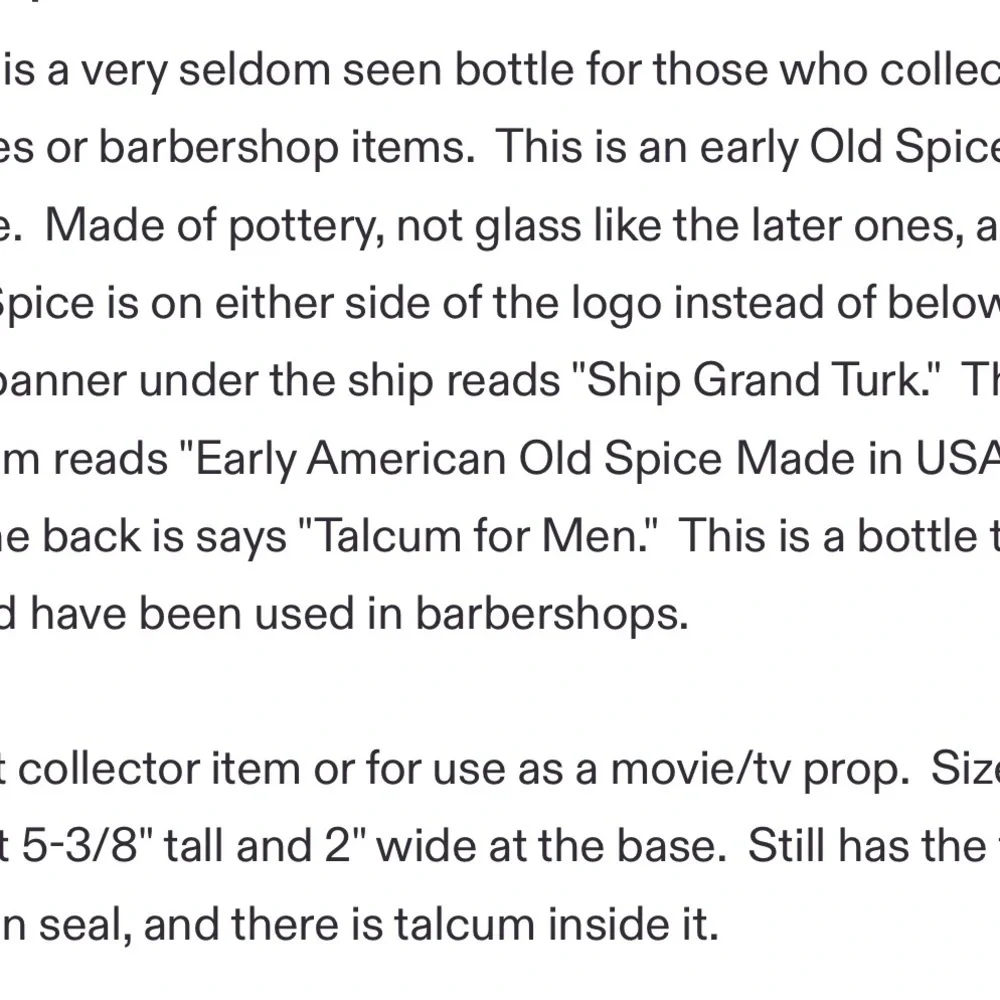 Old Spice Talc 1930’s SO RARE